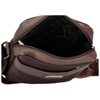 Pánská crossbody taška coffee - Coveri Bruttos