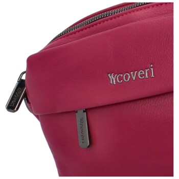 Dámská crossbody kabelka/taška červená švestka - Coveri Liliana