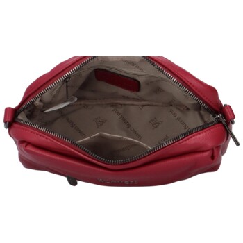 Dámská crossbody kabelka/taška červená švestka - Coveri Liliana