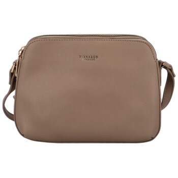 Dámská crossbody kabelka taupe - DIANA & CO Nicolle