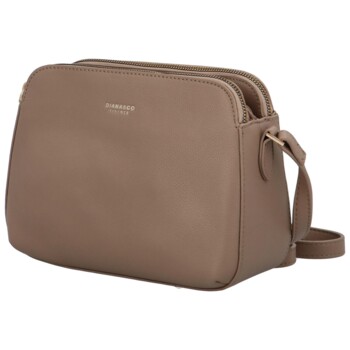 Dámská crossbody kabelka taupe - DIANA & CO Nicolle