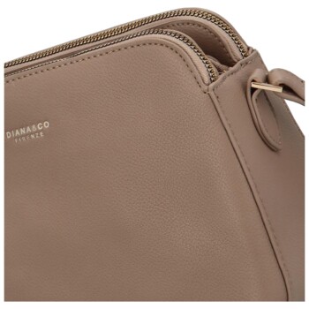 Dámská crossbody kabelka taupe - DIANA & CO Nicolle