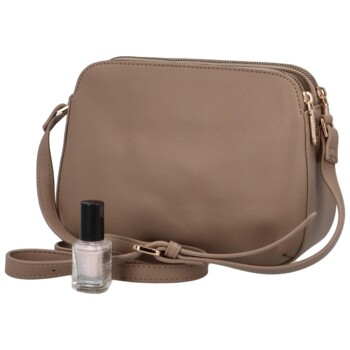 Dámská crossbody kabelka taupe - DIANA & CO Nicolle