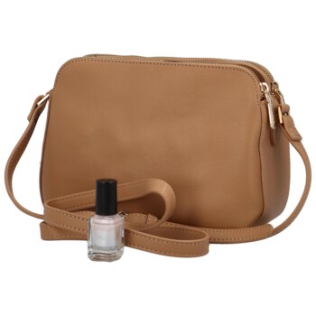 Dámská crossbody kabelka camel - DIANA & CO Nicolle
