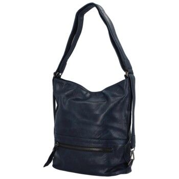 Dámský kabelko-batoh tmavě modrý - Romina & Co Bags Wolfe
