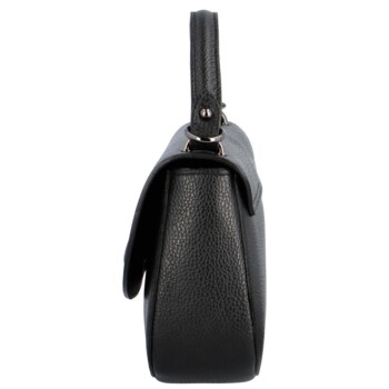 Dámská kožená crossbody kabelka černá - Delami Kamryn