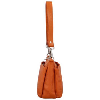 Dámská kožená crossbody oranžová - Delami Colette