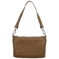 Dámská kožená crossbody khaki - Delami Colette