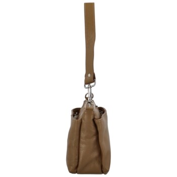 Dámská kožená crossbody khaki - Delami Colette