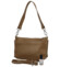 Dámská kožená crossbody khaki - Delami Colette