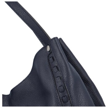 Dámská kožená kabelka přes rameno tmavě modrá - ItalY Evelyn