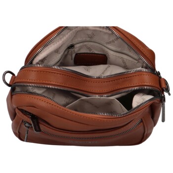 Dámská crossbody kabelka hnědá - Coveri Bricky