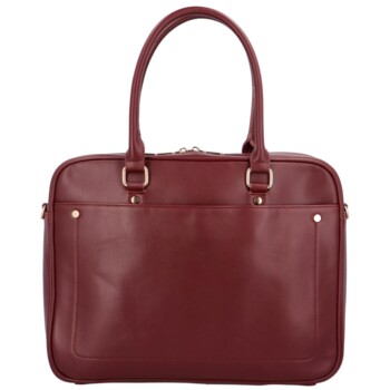 Dámská pracovní kabelka přes rameno bordo - DIANA & CO Astrid