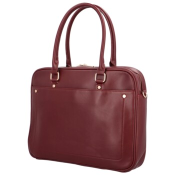 Dámská pracovní kabelka přes rameno bordo - DIANA & CO Astrid