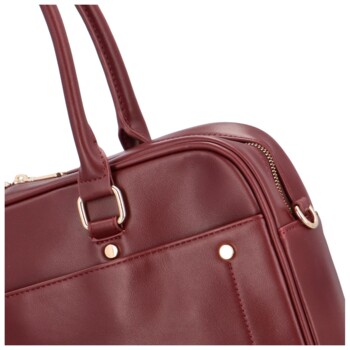 Dámská pracovní kabelka přes rameno bordo - DIANA & CO Astrid