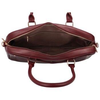 Dámská pracovní kabelka přes rameno bordo - DIANA & CO Astrid