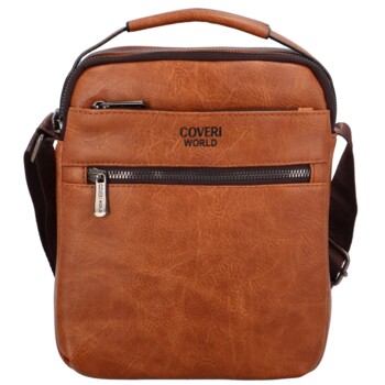Pánská crossbody taška světle hnědá - Coveri Emiliano