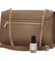 Dámská crossbody kabelka taupe - David Jones Paige