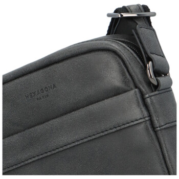 Pánská crossbody taška přes rameno černá - Hexagona Flyon