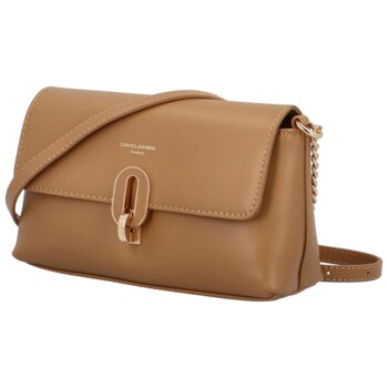 Dámská crossbody kabelka camel - David Jones Carisa