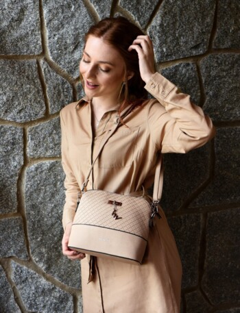 Dámská crossbody kabelka béžová - Vuch Cara Beige