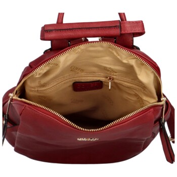 Dámský batoh kabelka vínový - Coveri Lusia