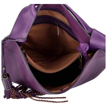 Dámská kabelka přes rameno fialová - Maria C Alicia
