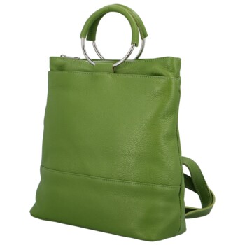 Dámský kožený batůžek zelený - Delami Joyce