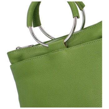 Dámský kožený batůžek zelený - Delami Joyce