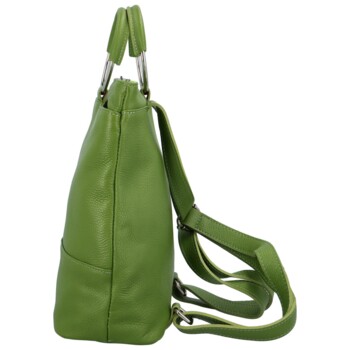 Dámský kožený batůžek zelený - Delami Joyce