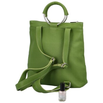Dámský kožený batůžek zelený - Delami Joyce
