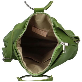 Dámský kožený batůžek zelený - Delami Joyce