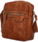 Elegantní pánská crossbody taška světle hnědá - Paolo bags Elvis