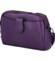 Dámská crossbody kabelka/taška tmavě fialová - Paolo bags Laura