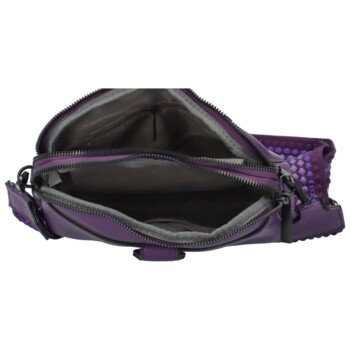 Dámská crossbody kabelka/taška tmavě fialová - Paolo bags Laura