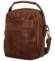 Trendy pánská crossbody taška s uchem tmavě hnědá - Paolo bags Marlin