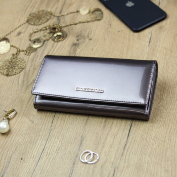 Dámská kožená peněženka šedá - Gregorio Fellissa