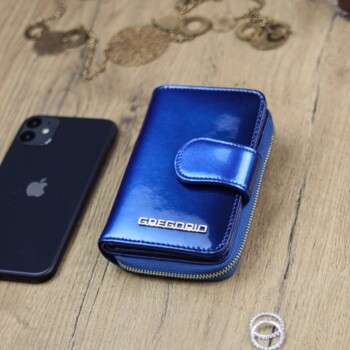 Dámská kožená peněženka modrá - Gregorio Louisiana