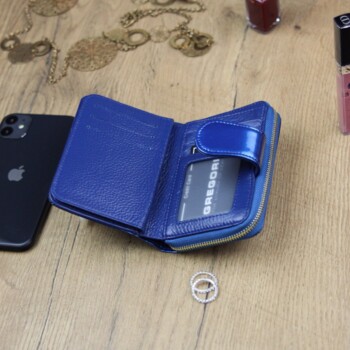 Dámská kožená peněženka modrá - Gregorio Louisiana