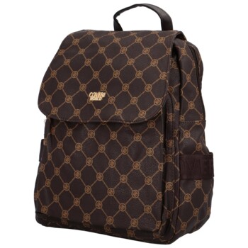 Dámsky městský batoh tmavě hnědý - Coveri Valeria