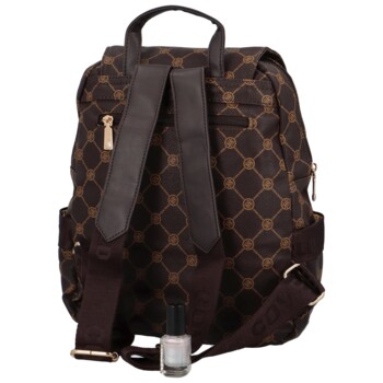 Dámsky městský batoh tmavě hnědý - Coveri Valeria