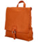 Dámský kožený batůžek/kabelka oranžový - Delami Vera Pelle Francesco