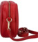 Dámská kožená crossbody kabelka malinově červená -  ItalY Kriane G