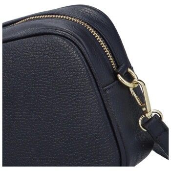 Dámská kožená crossbody kabelka tmavě modrá -  ItalY Kriane G