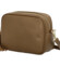 Dámská kožená crossbody kabelka pískově hnědá -  ItalY Kriane G