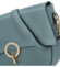 Dámska kožená crossbody bledě modrá - Delami Nora 