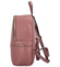 Dámský kožený batůžek růžový - Delami Debra