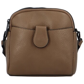 Dámská crossbody kabelka/taška zemitá hnědá - Paolo bags Sarah