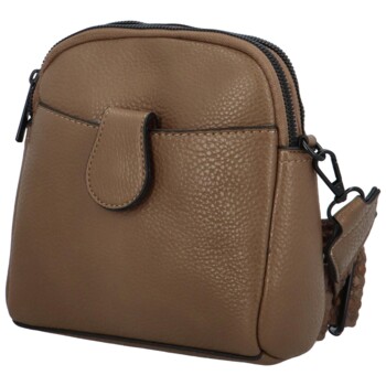 Dámská crossbody kabelka/taška zemitá hnědá - Paolo bags Sarah