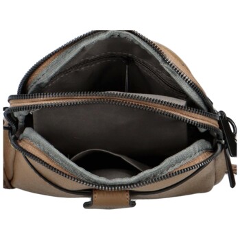 Dámská crossbody kabelka/taška zemitá hnědá - Paolo bags Sarah